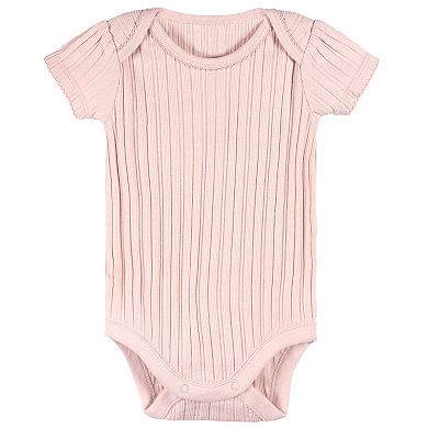 Baby Girl Just Born® 3-Pack Short Sleeve Bodysuits