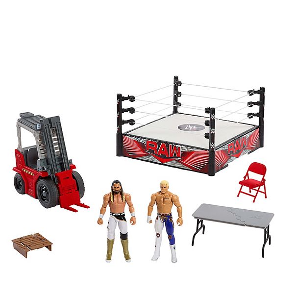 WWE Playset Wrekkin' RAW Brawl with Ring, Vehicle, Cody Rhodes