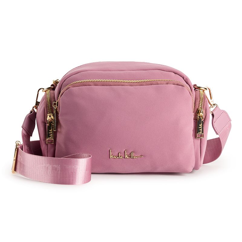 Nicole Miller Side Pocket Camera Bag, Light Pink