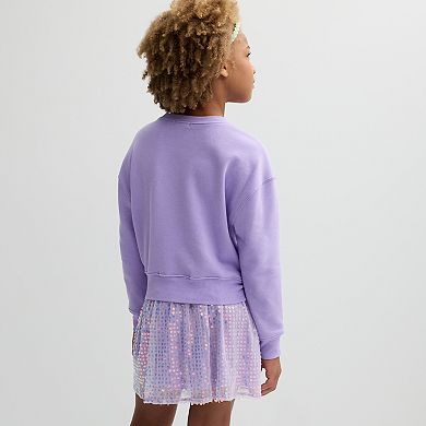 Girls 7-16 eyeshadow Feelin' Grinchy Pullover Top and Skirt Set