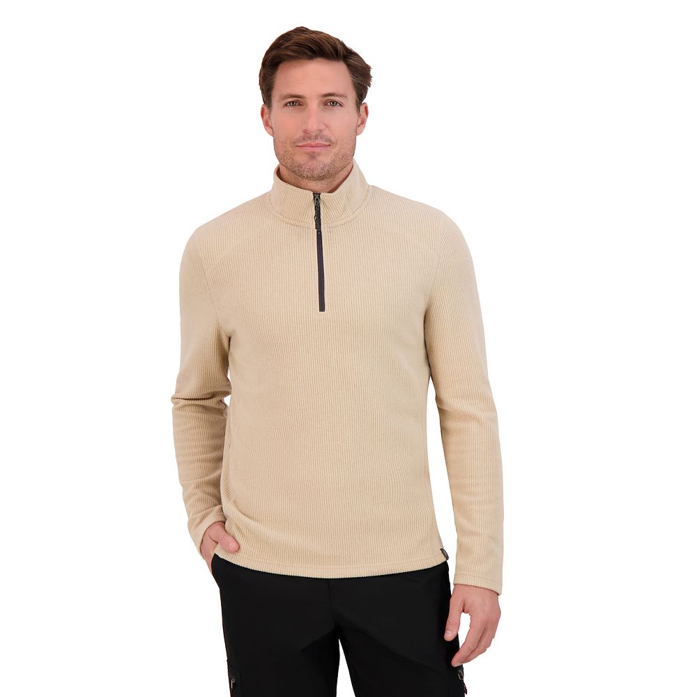 VogeLuxe | Men’s Jacquard Zip-Up Pullover Sweater