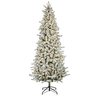 Everlands 7.5-ft. Killington Fir Flocked LED Artificial Christmas Tree
