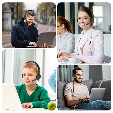 Delton 12y USB Computer Headset, Noise-Isolating Headphones, In-line Volume Control (DWH12Y)