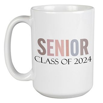Simple Senior 2024 Graduation Coffee Mug - Cute Graduation Gifts For Her - Class Of 2024 Mugs