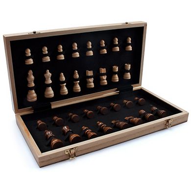 15"x15" Folding Chess Board Game Set with Chess Pieces