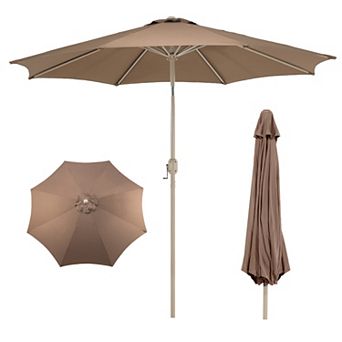 Aoodor 9ft Outdoor Patio Umbrella with Tilt and Crank Features