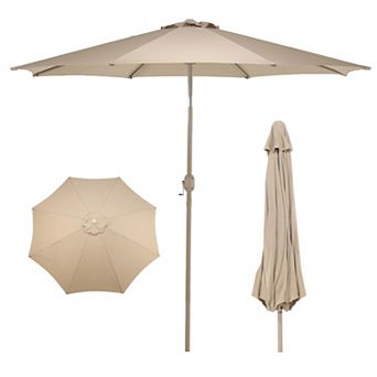 Aoodor 9ft Outdoor Patio Umbrella with Tilt and Crank Features