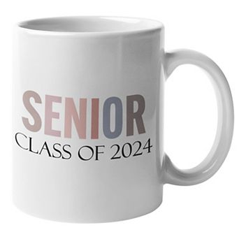Simple Senior 2024 Graduation Coffee Mug - Cute Graduation Gifts For Her - Class Of 2024 Mugs