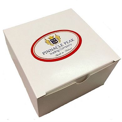 White Dove With Feather Tail Polish Glass Christmas Tree Ornament