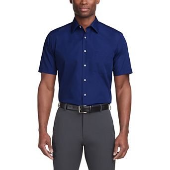 Men's Van Heusen Poplin Short Sleeve Dress Shirt