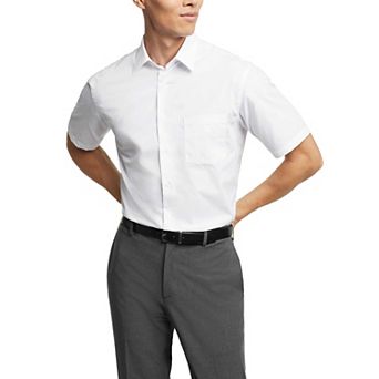 Men's Van Heusen Poplin Short Sleeve Dress Shirt