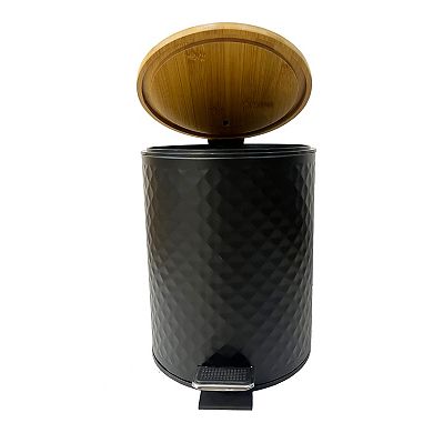 Popular Bath Bentwood Bathroom Step Trashcan