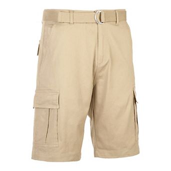 Men's Blu Rock 11.5" Slim Fit Stretch Belted Cargo Shorts