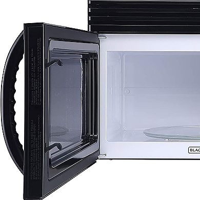 BLACK+DECKER™ EM044KJNP10A Over-The-Range Microwave with Top Mount Air Recirculation Vent, White