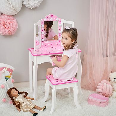Fantasy Fields Sweethearts LED Vanity Table & Stool