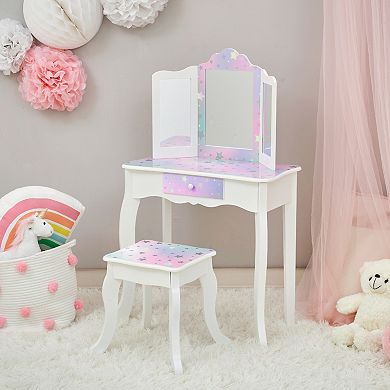 Fantasy Fields 2-piece Starry Sky Print Vanity Set