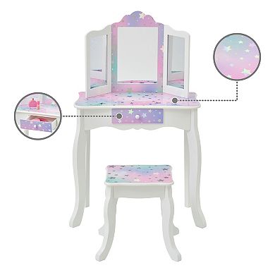 Fantasy Fields 2-piece Starry Sky Print Vanity Set