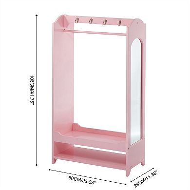 Fantasy Fields Little Princess Open Armoire with Mirror