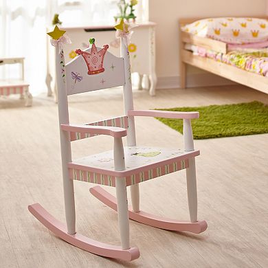 Fantasy Fields Princess & Frog Kids Wood Rocking Chair