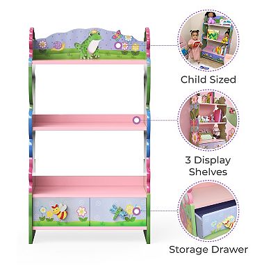 Fantasy Fields Kids 3-Tier Bookshelf with Drawer