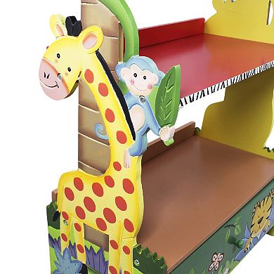 Fantasy Fields Kids 3-Tier Safari Bookshelf with Drawer