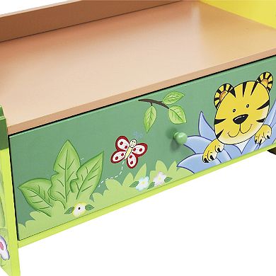 Fantasy Fields Kids 3-Tier Safari Bookshelf with Drawer