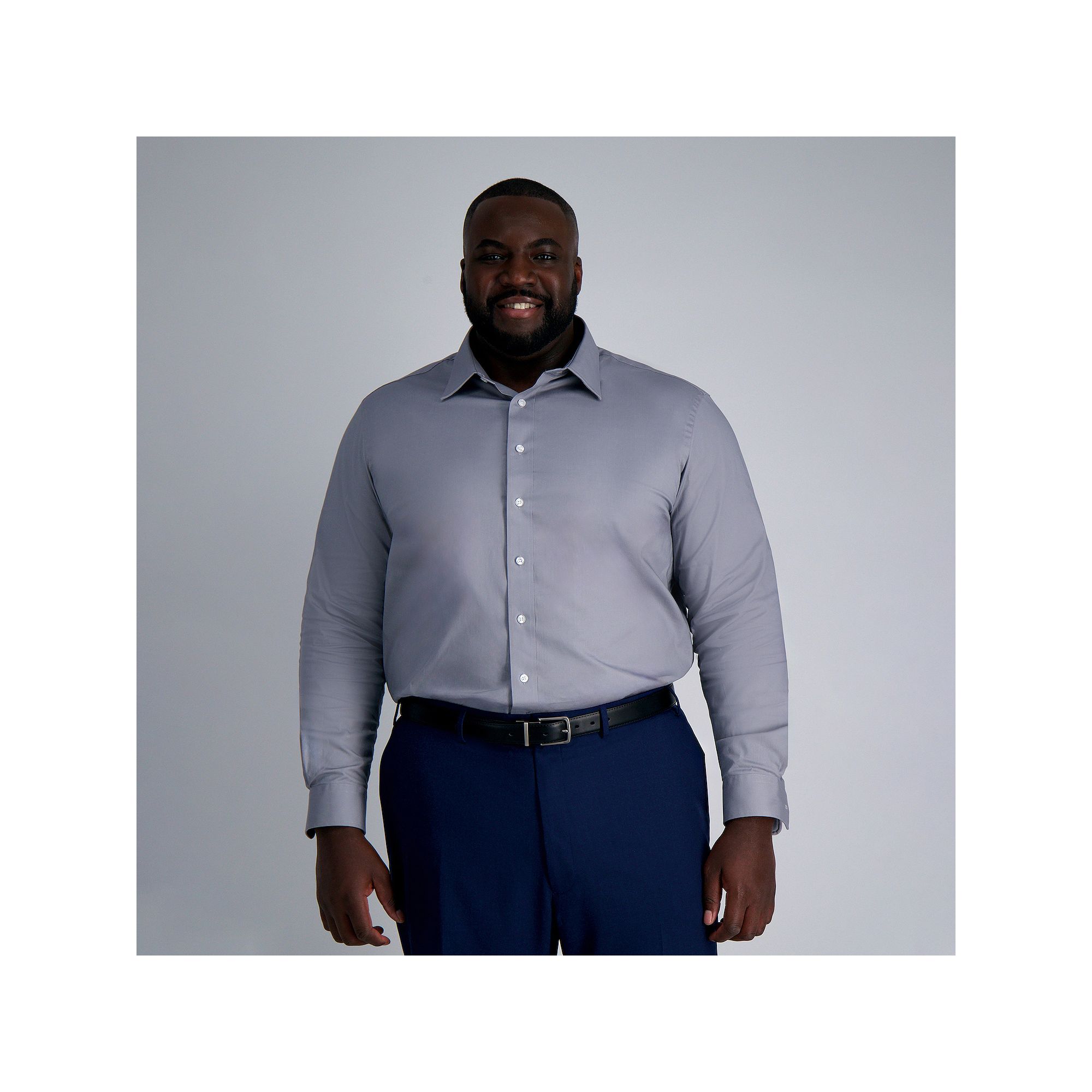 Big & Tall Haggar Premium Comfort Wrinkle Resistant Dress Shirt, Mens, Siz