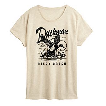 Women's Riley Green Duck Man Graphic Tee