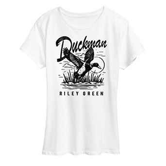 Women's Riley Green Duck Man Graphic Tee