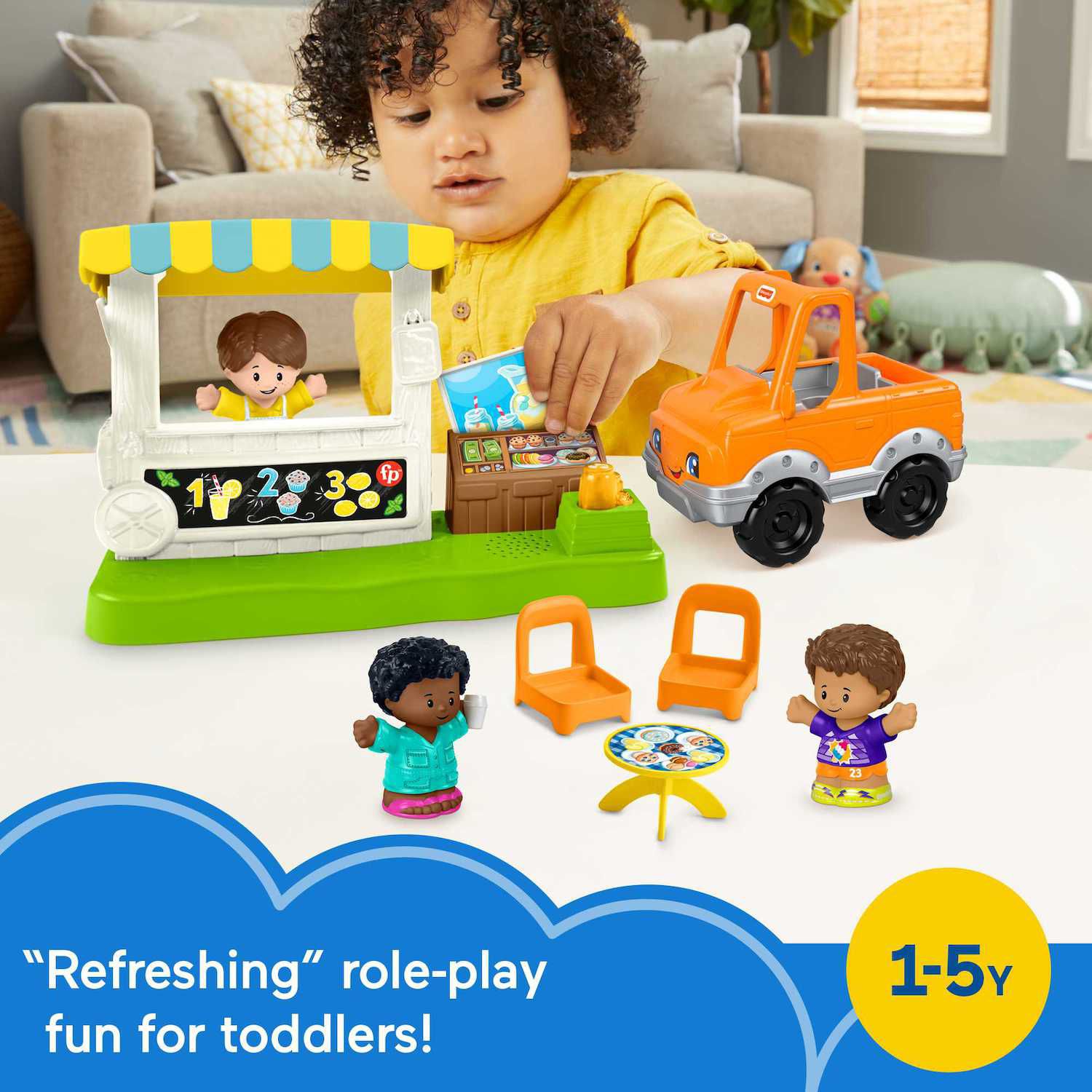 Детские фигурки Fisher-Price Little People Lemonade Stand Playset & Figures — фото 2