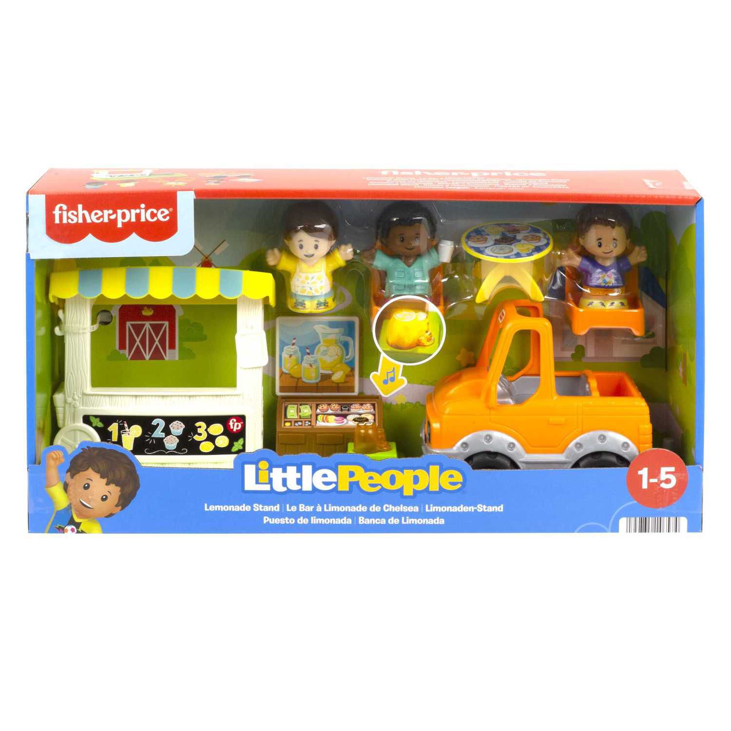 Детские фигурки Fisher-Price Little People Lemonade Stand Playset & Figures — фото 6
