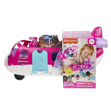 Barbie Little Dream Airplane & Figures by Fisher-Price Little People
