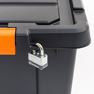 Iris 4-Pack 19 Galon Heavy Duty Garage Storage Bins with Lids