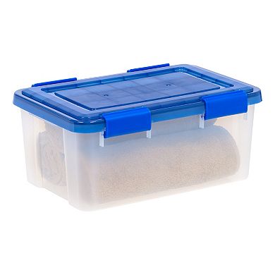 Iris 5-Pack 19 Quart Airtight Plastic Storage Bins with Lids