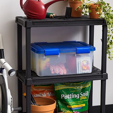 Iris 5-Pack 19 Quart Airtight Plastic Storage Bins with Lids