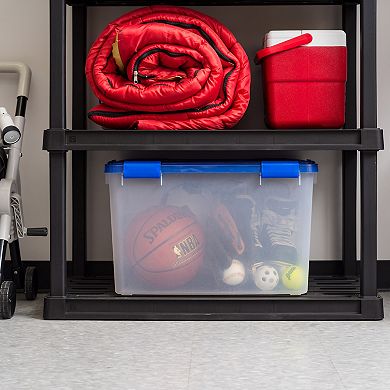 Iris 3-Pack 74 Quart Airtight Plastic Storage Bins with Lids