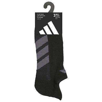 Men's adidas All Day Training 3-Pack No Show Socks