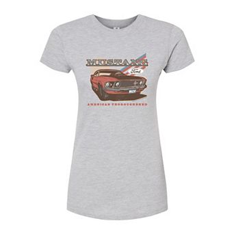 Juniors' Ford Mustang American Thoroughbred Fitted Tee