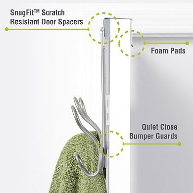 Sonoma Goods For Life® 3-Double Hook SnugFit Over-the-Door Hook Hanger
