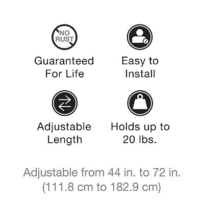 Sonoma Goods For Life® No-Rust Stainless Steel Shower Tension Rod