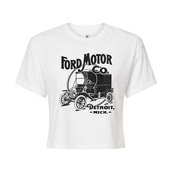 Juniors' Ford 1911 Model T Cropped Tee