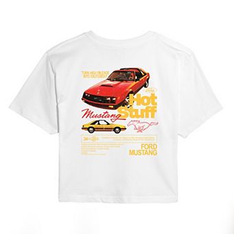 Juniors' Ford 1981 Ford Mustang Cropped Tee