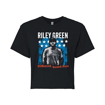 Juniors' Riley Green Different Round Here Cropped Tee