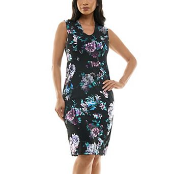 Women's Nina Leonard Foil Sheath Dress
