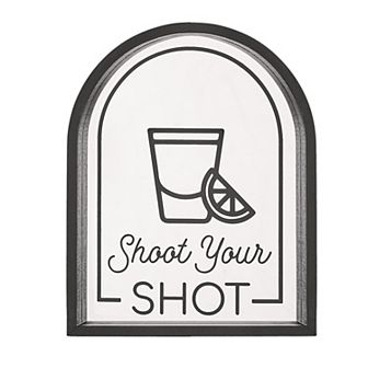 American Art Décor Shoot your Shot Printed Framed Mirror