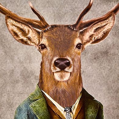 American Art Décor Deer John Ornate Framed Bar Wall Decor