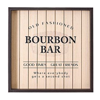 American Art Décor Framed Good Times Bourbon Bar Wall Decor