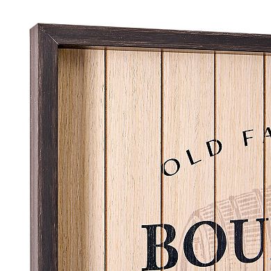 American Art Décor Framed Good Times Bourbon Bar Wall Decor
