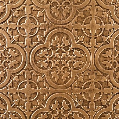 American Art Décor Embossed and Framed Gold Tile Bar Wall Decor