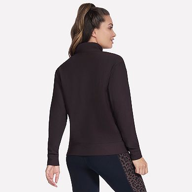 Women's Skechers® GO LUXE Rib Quarter Zip Pullover